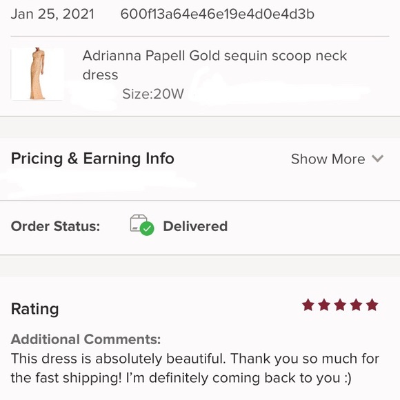 Adrianna Papell champ Gold sequin scoop neck dress - Picture 14 of 16